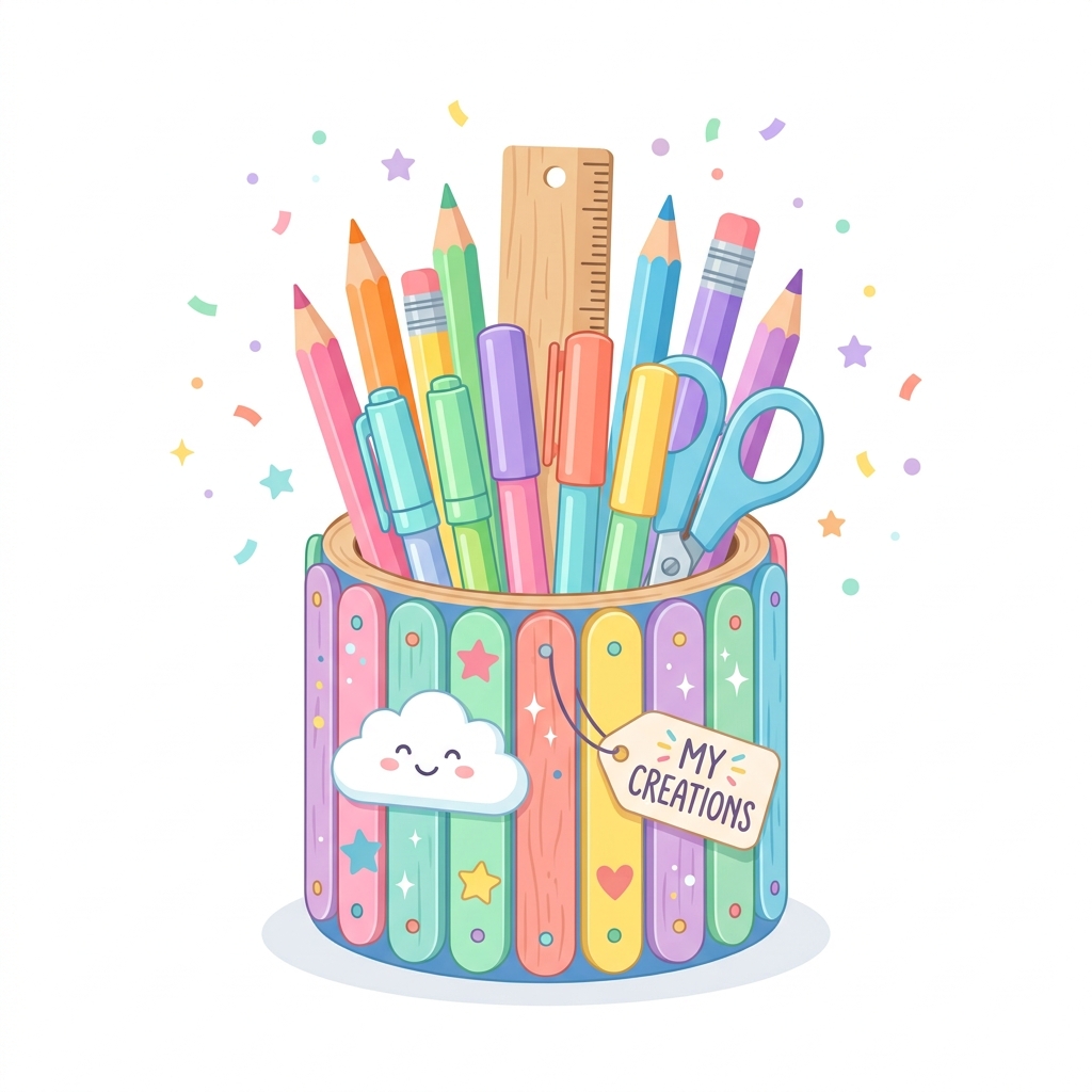 Rainbow Pencil Holder